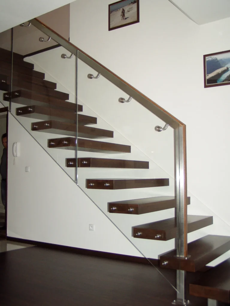 Floating shelf stairs