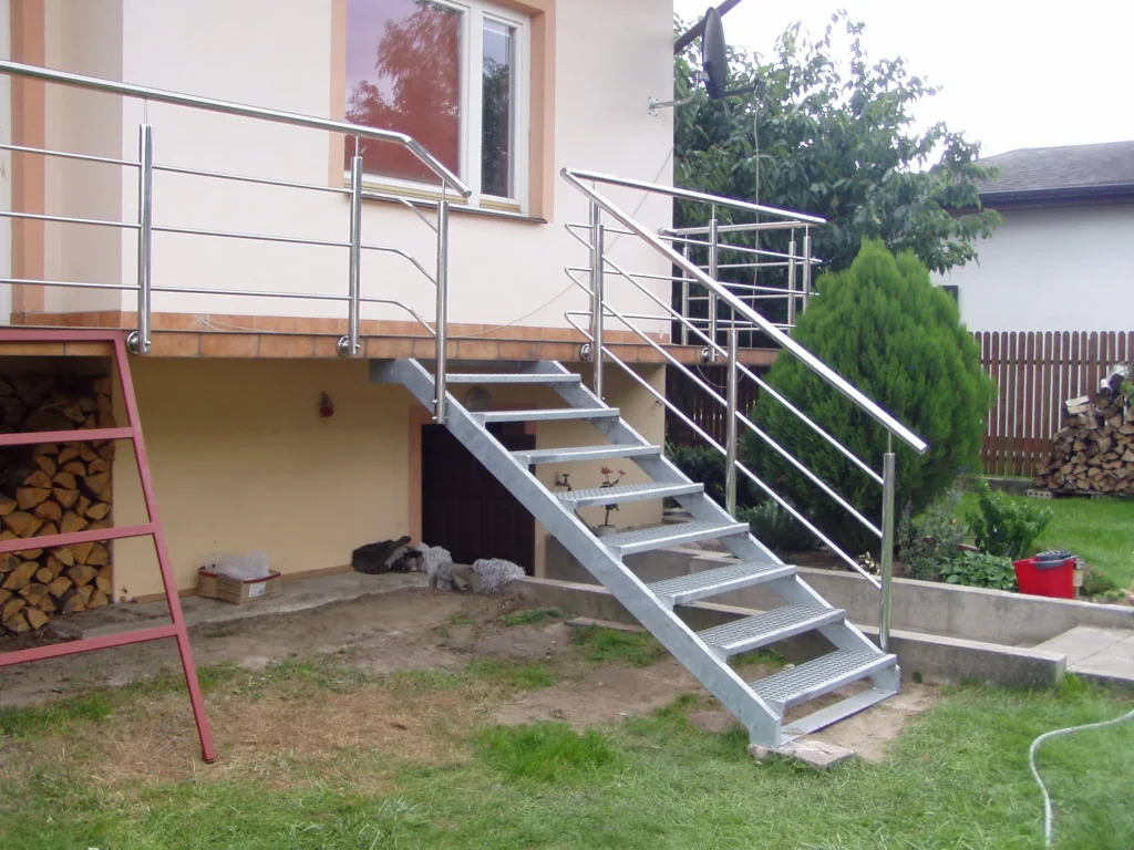 Metal stairs