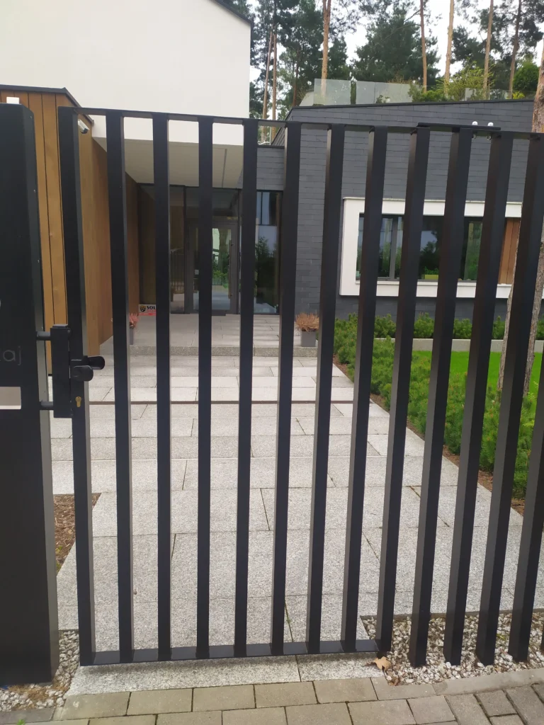 gate rising up from the ground