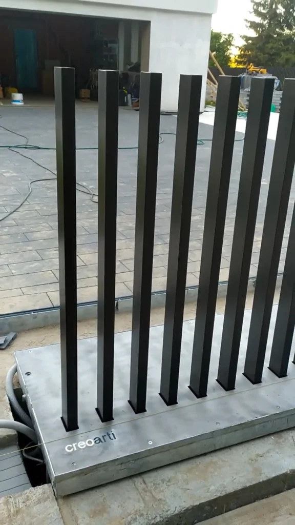 gate with underground drive