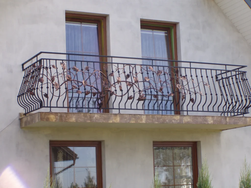 Decorative metal railings