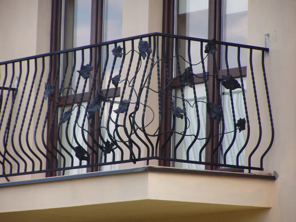 Decorative metal railings