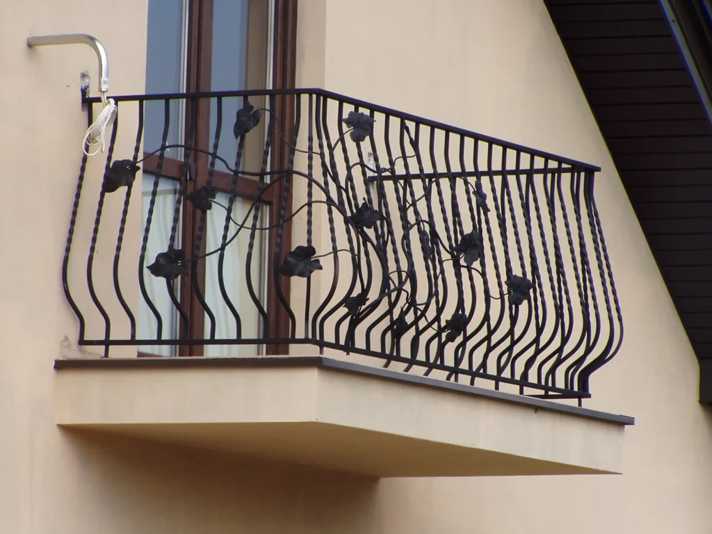 Decorative metal railings
