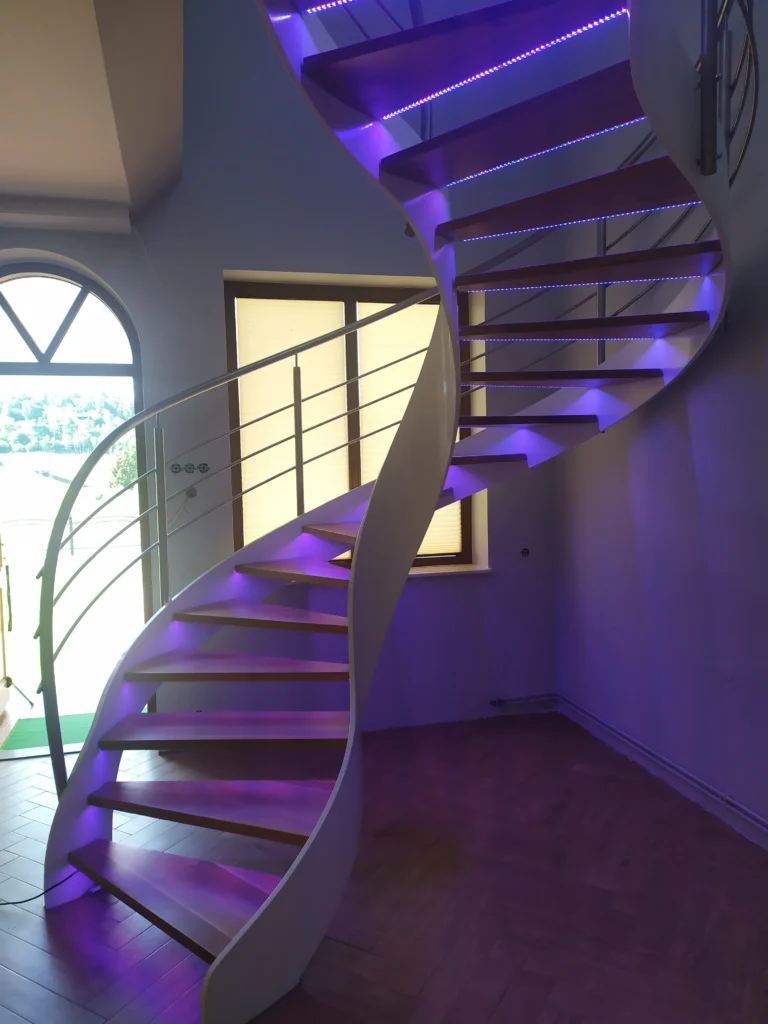 Curved stairs