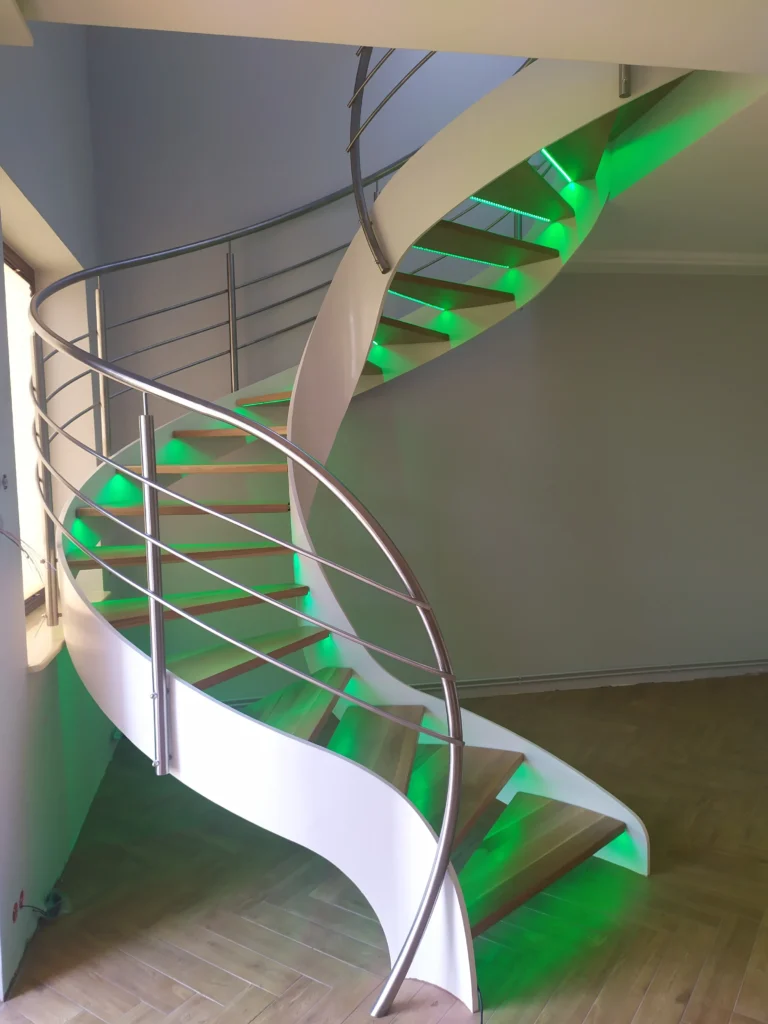 Metal & wood Stairs