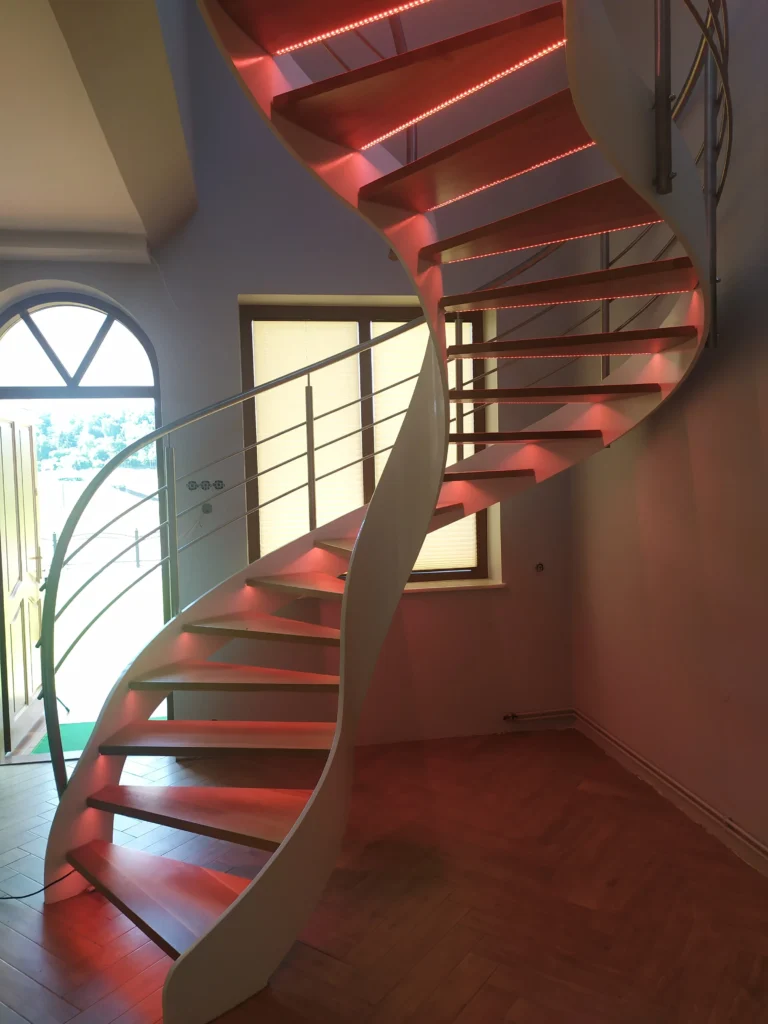 Curved stairs