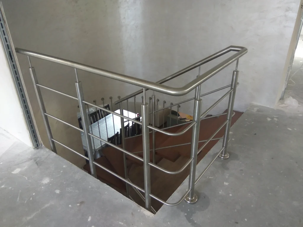 Metal & wood Stairs