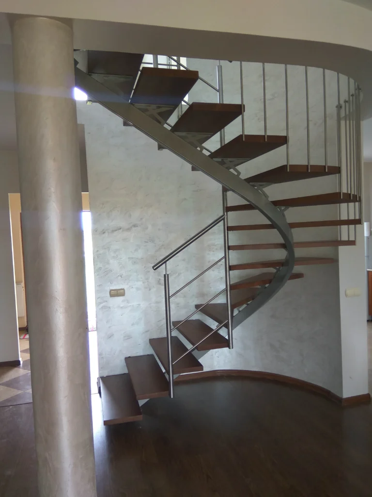 Metal & wood Stairs