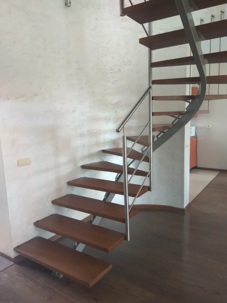 Metal & wood Stairs