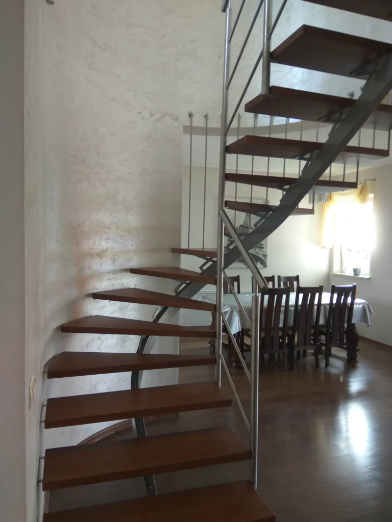 Metal & wood Stairs