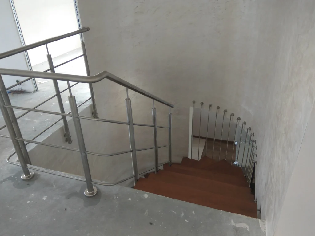 Metal & wood Stairs