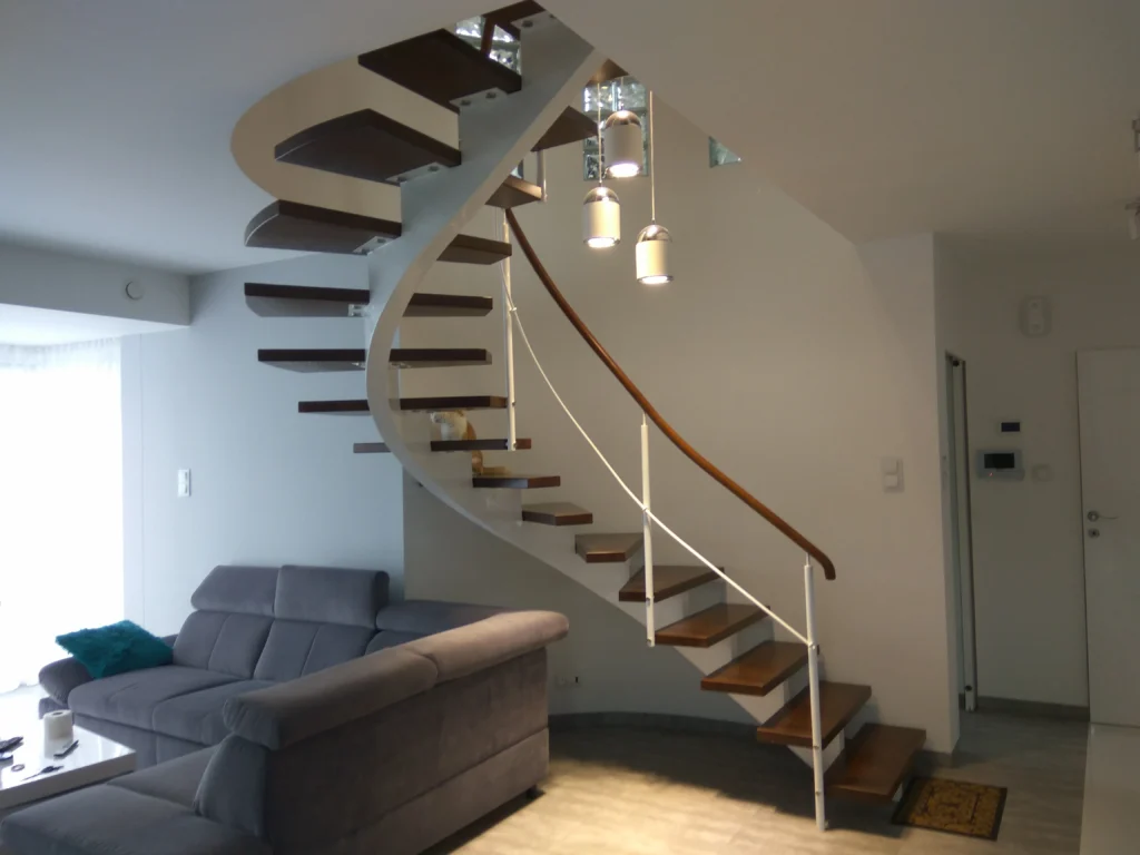 Metal & wood Stairs