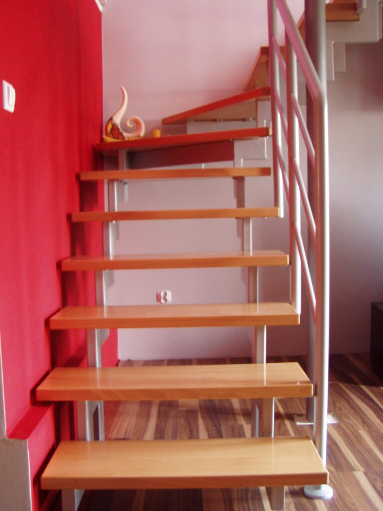 Open-riser stairs