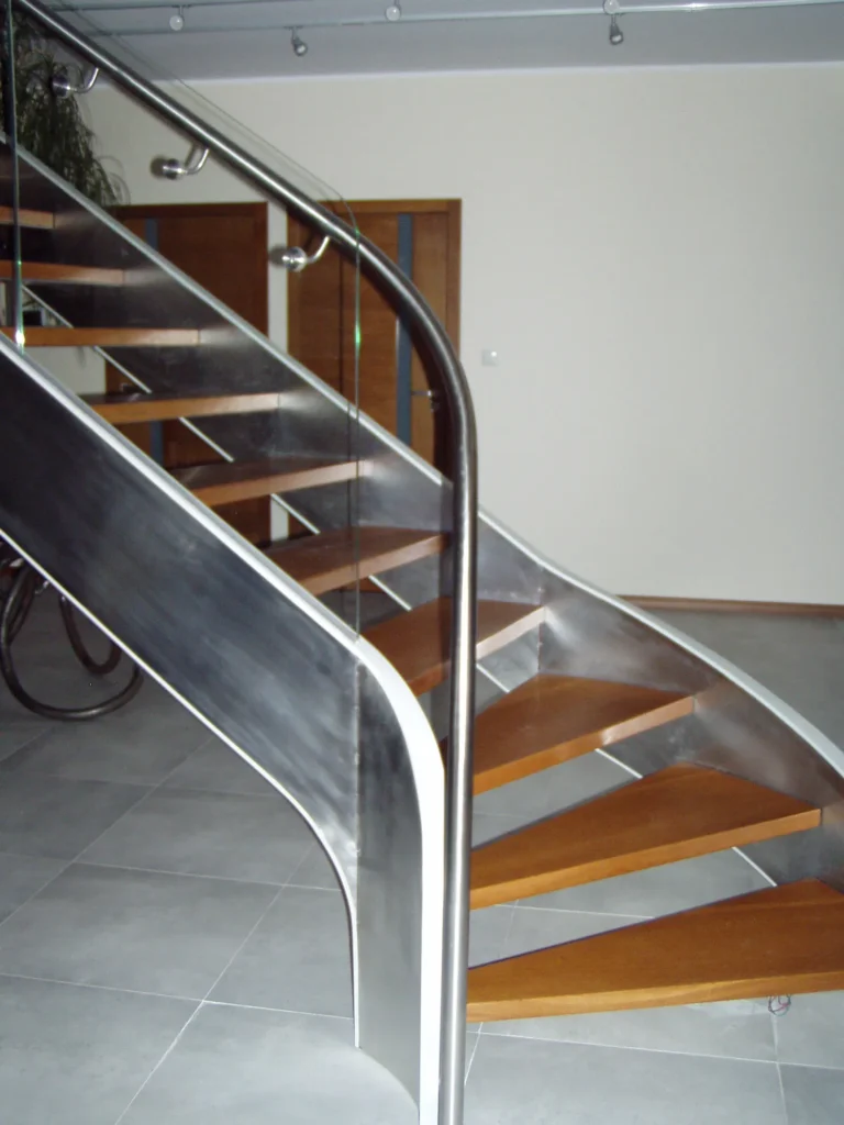 Metal & wood Stairs