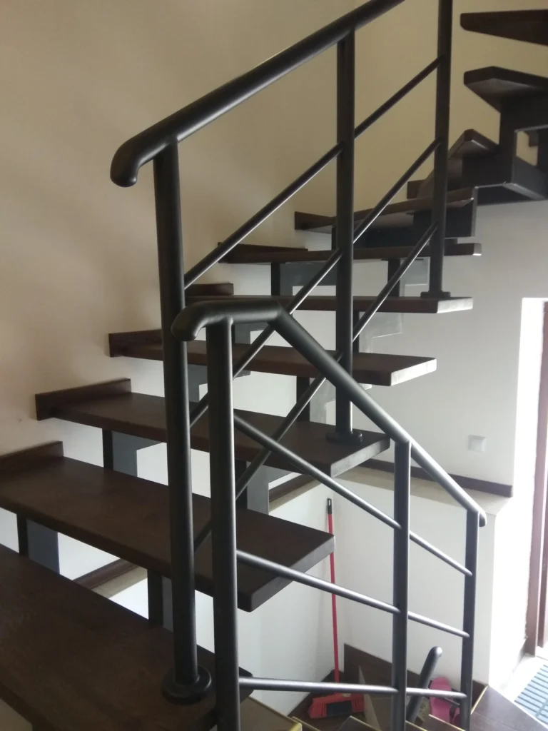 Metal & wood Stairs