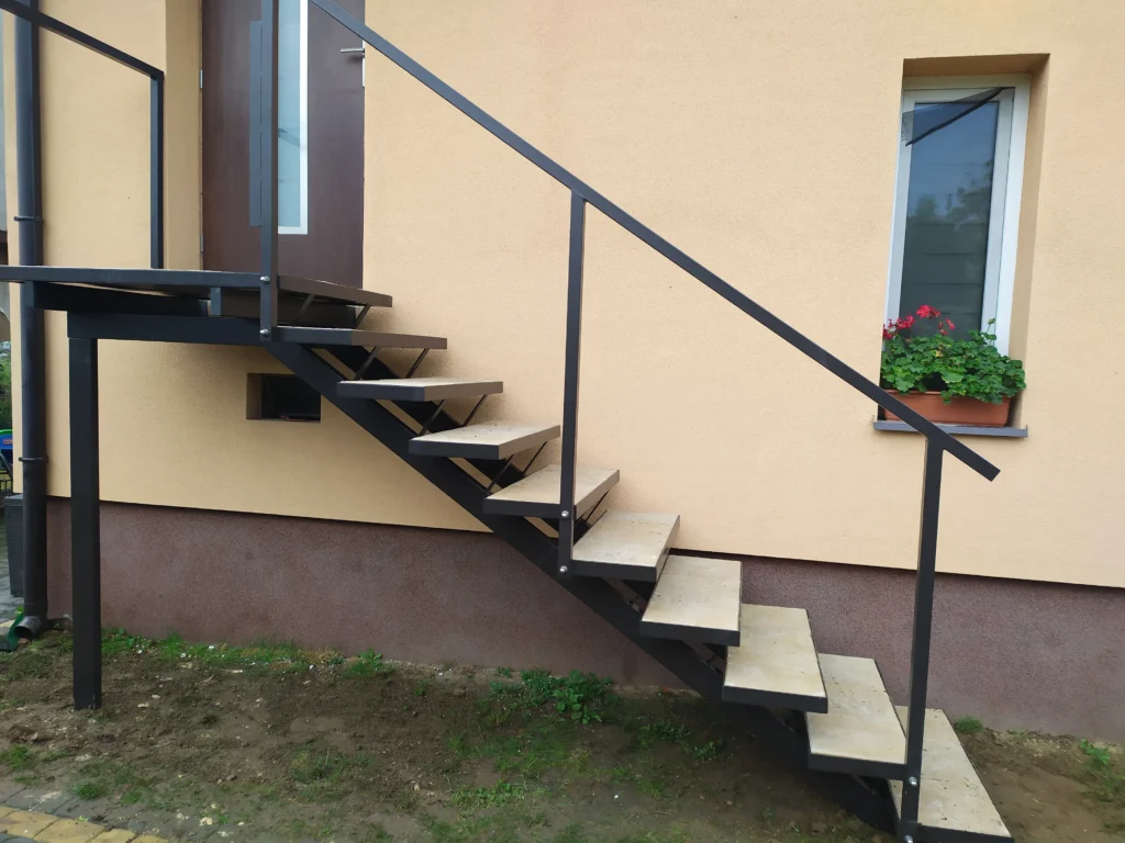 Metal stairs