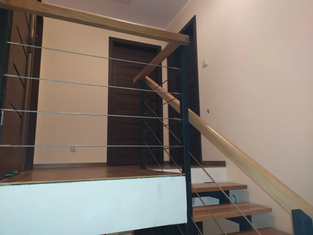 Metal & wood Stairs