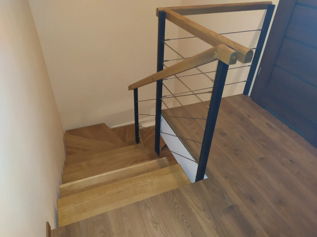 Metal & wood Stairs