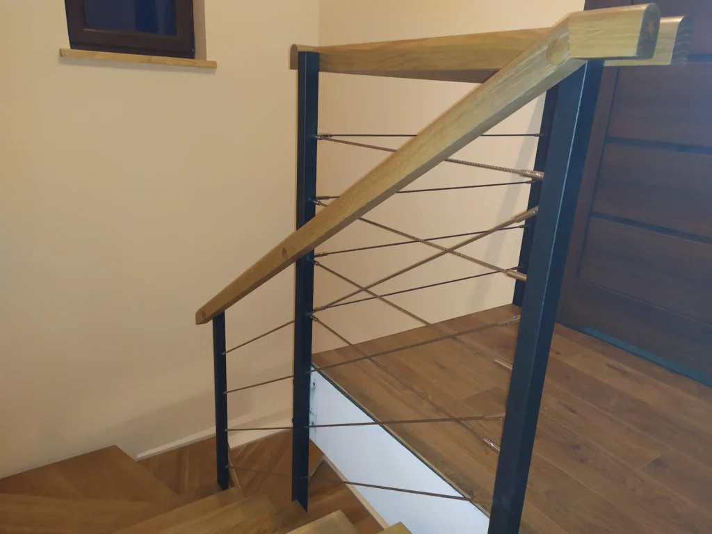Metal & wood Stairs