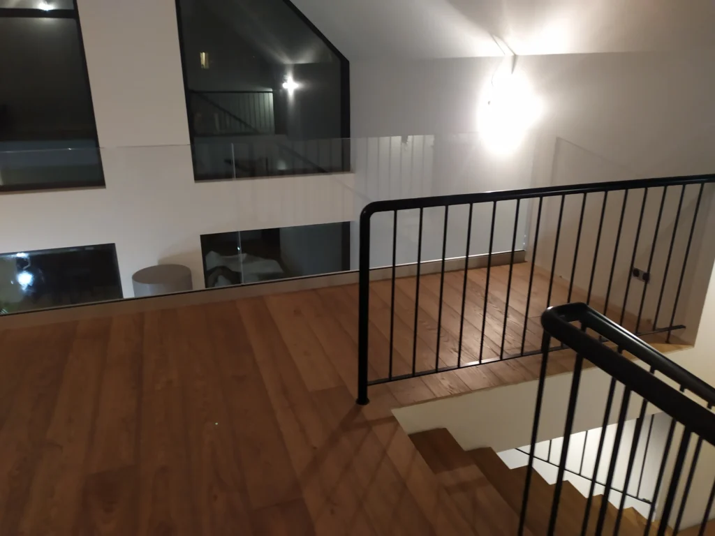 Metal & wood Stairs