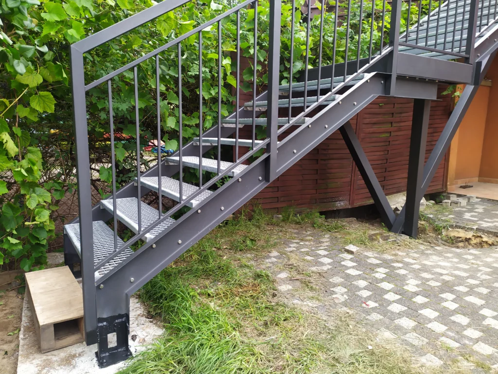 Metal stairs