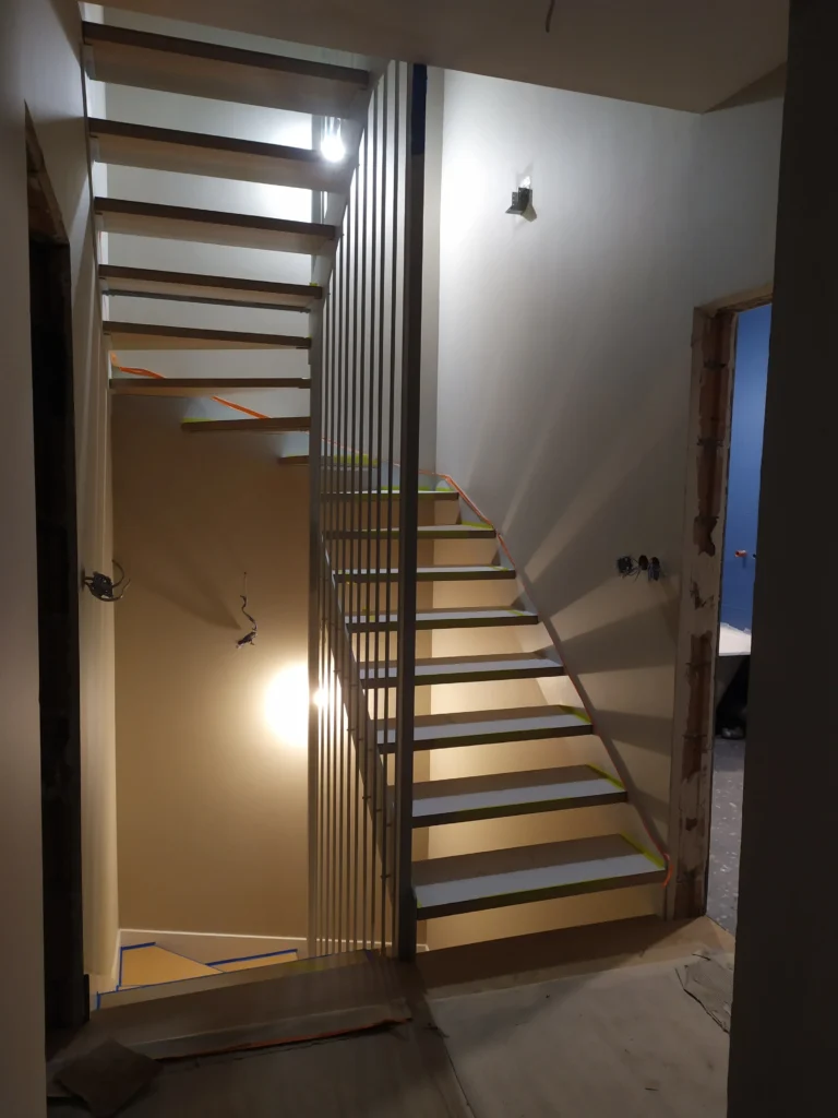 Metal & wood Stairs