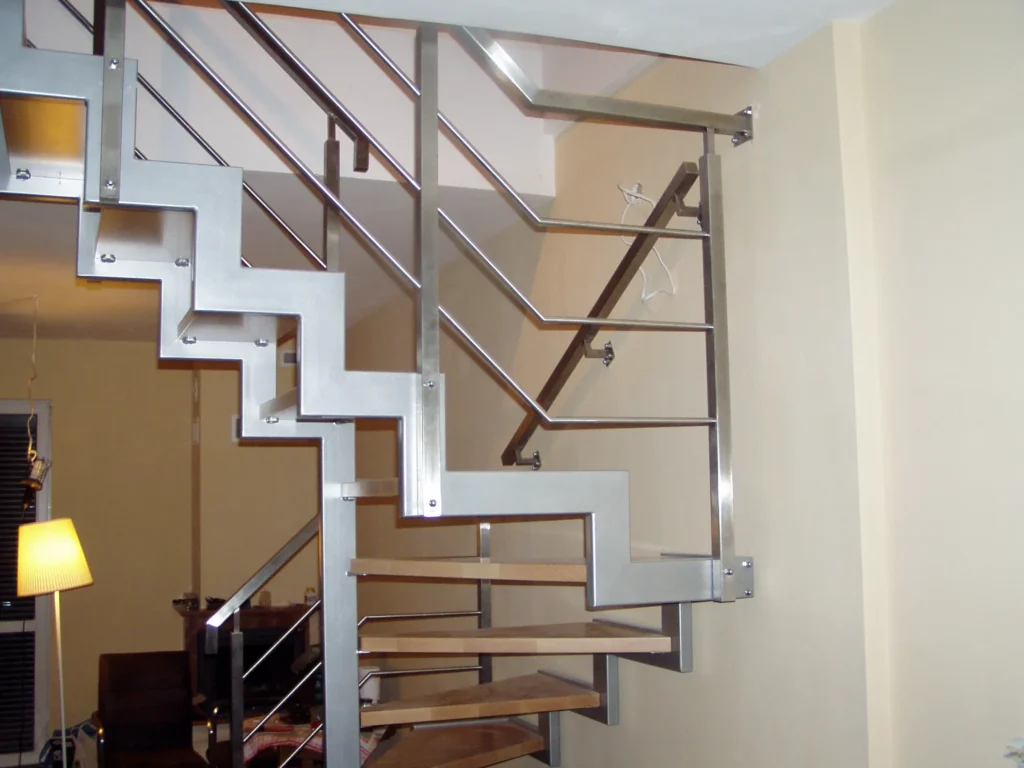 Metal & wood Stairs