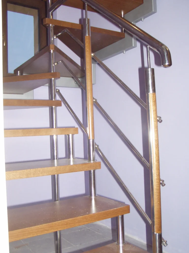 Metal & wood Stairs