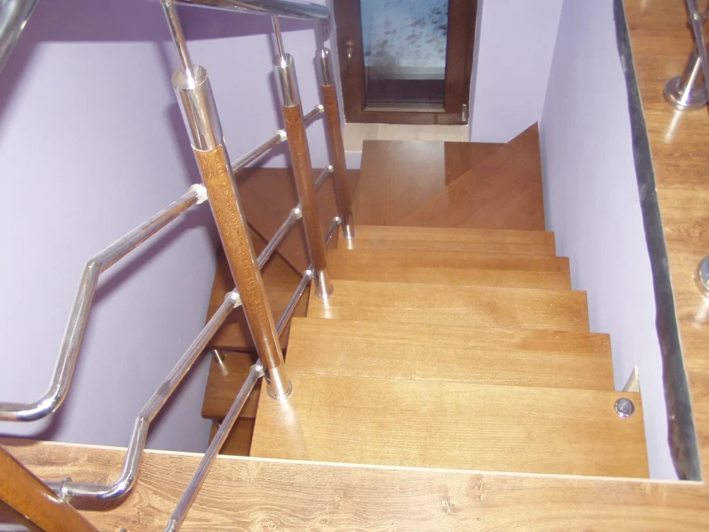 Metal & wood Stairs