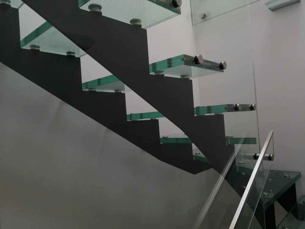 Glass stairs